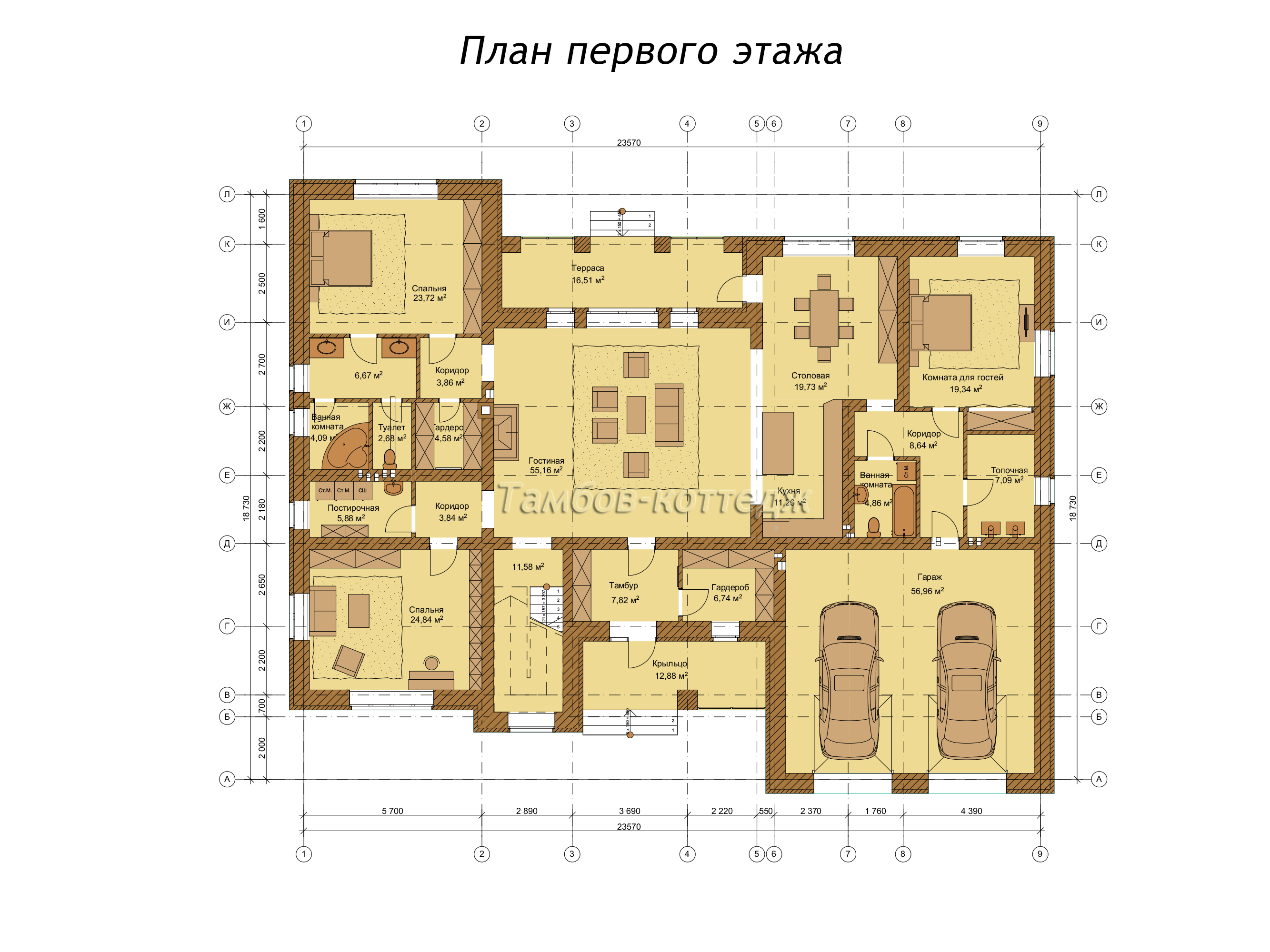 Проект дома площадью 517 м2, фото, описание - заказать в Тамбове